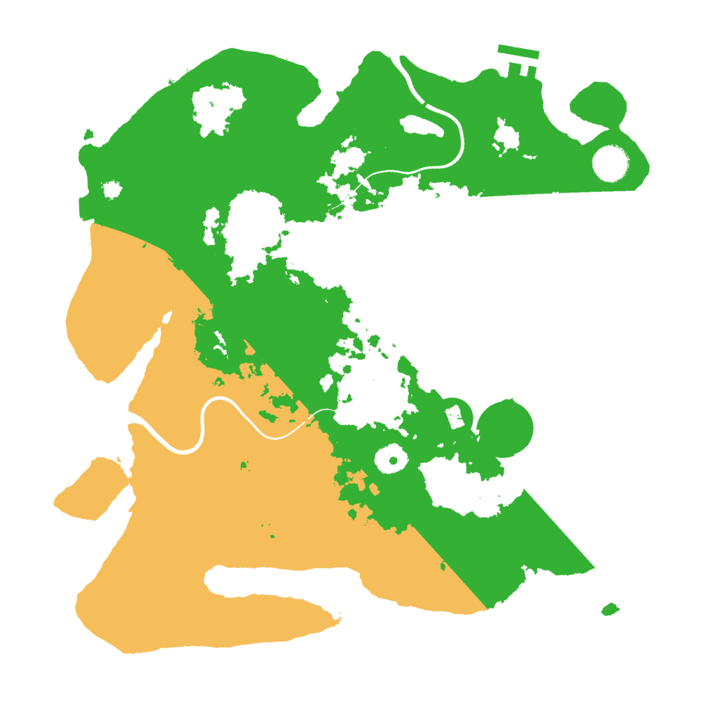 Biome Rust Map: Procedural Map, Size: 3500, Seed: 98712248