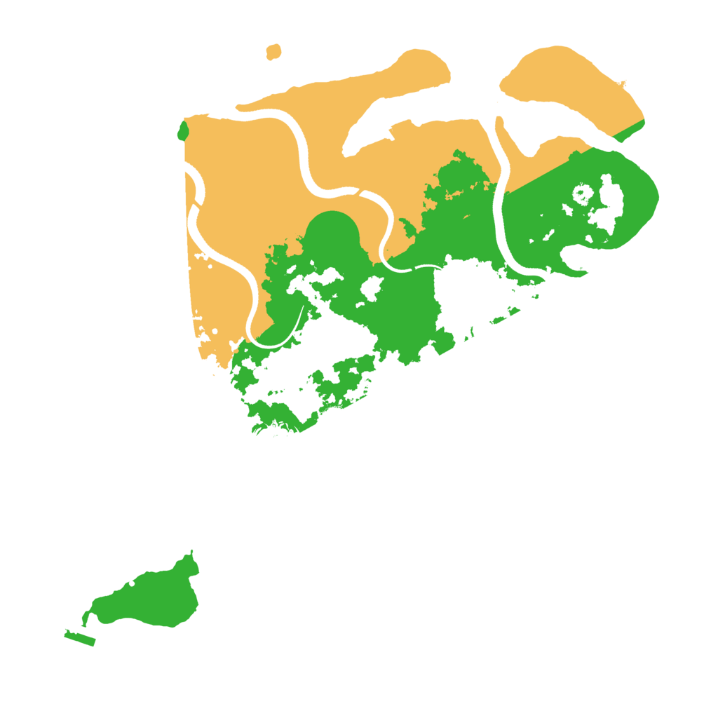 Biome Rust Map: Procedural Map, Size: 3500, Seed: 50112466