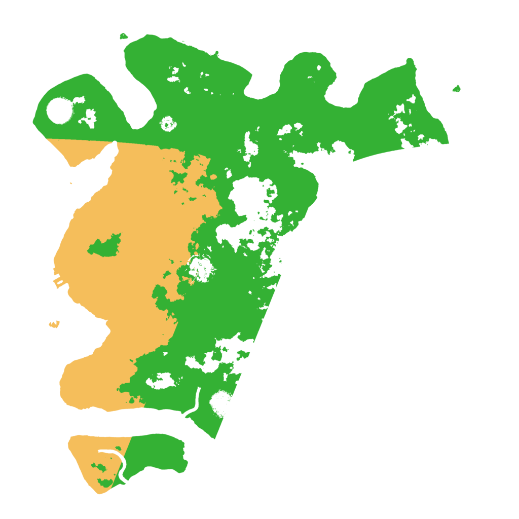 Biome Rust Map: Procedural Map, Size: 3500, Seed: 46623407
