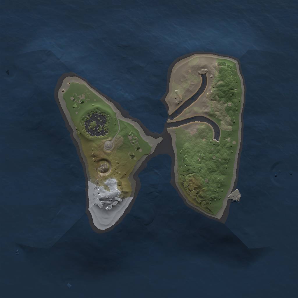 Rust Map: Procedural Map, Size: 1250, Seed: 3, 3 Monuments