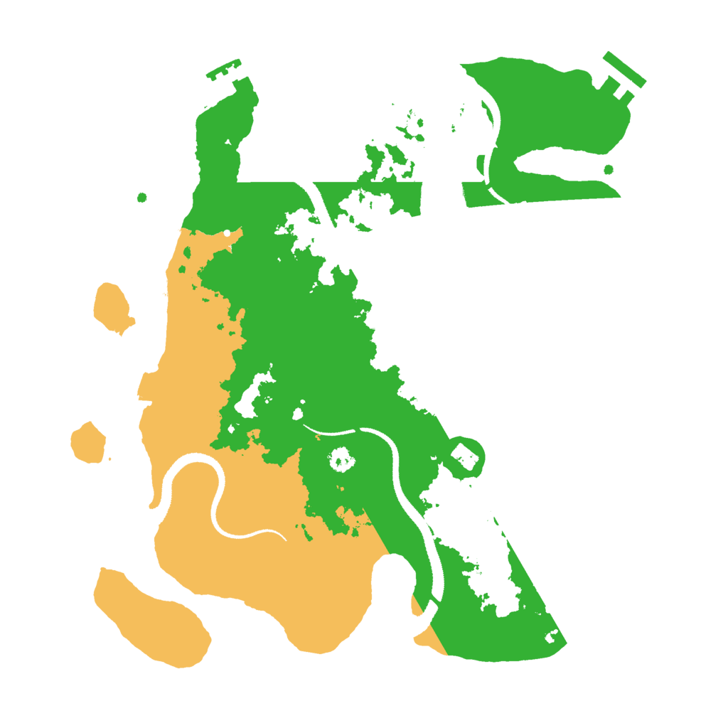 Biome Rust Map: Procedural Map, Size: 3000, Seed: 1907587617