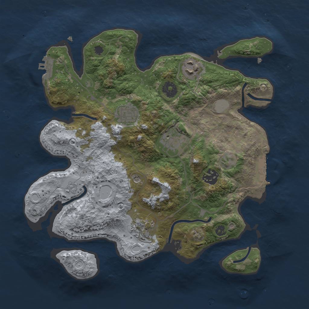 Procedural Map :: Rust Map :: Just-Wiped