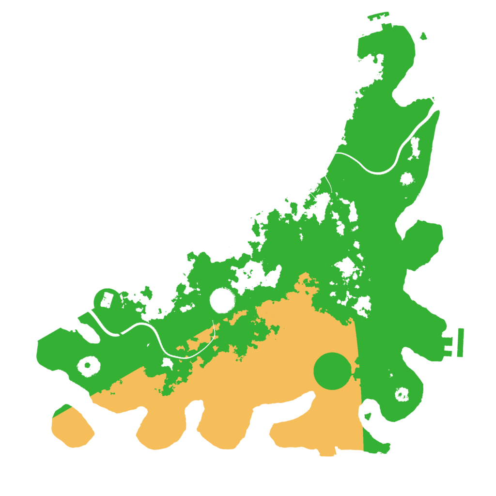 Biome Rust Map: Procedural Map, Size: 3500, Seed: 2062927538