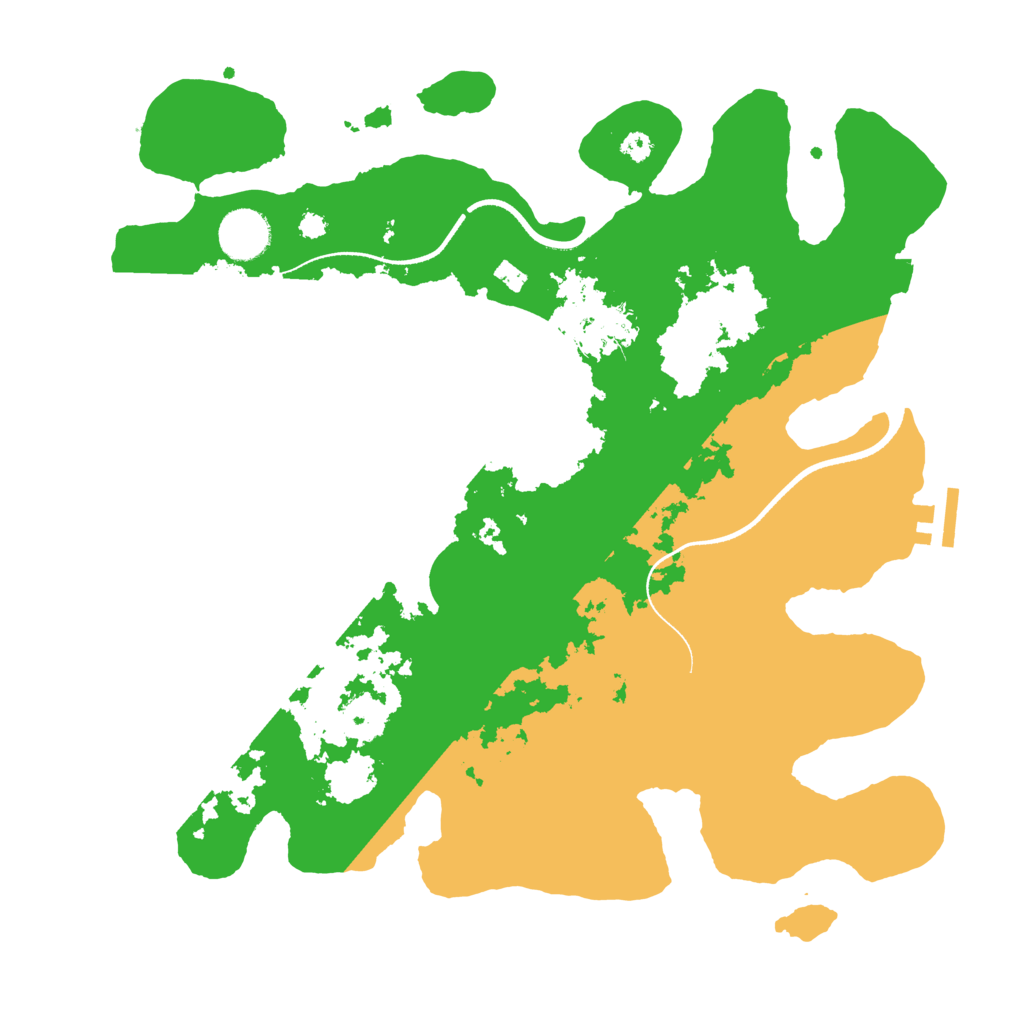Biome Rust Map: Procedural Map, Size: 3500, Seed: 2088935397