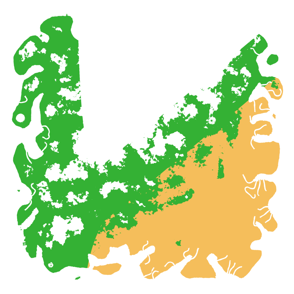 Biome Rust Map: Procedural Map, Size: 6000, Seed: 24325448