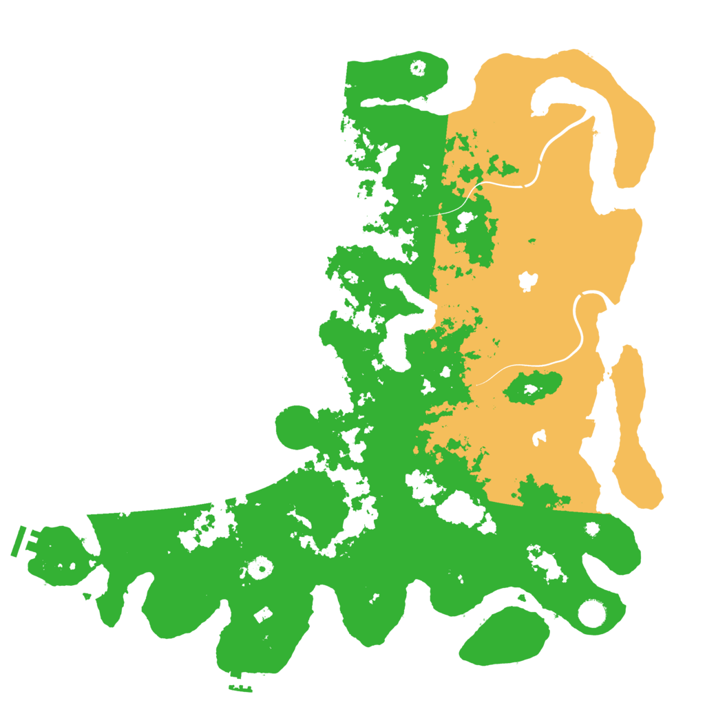 Biome Rust Map: Procedural Map, Size: 4500, Seed: 2124193166