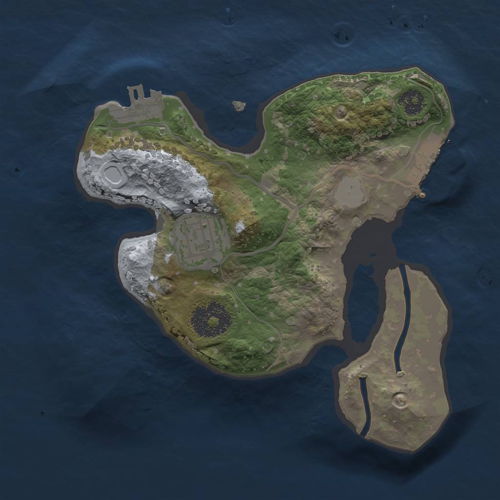 Rust Map: Procedural Map, Size: 2000, Seed: 233190804, 8 Monuments