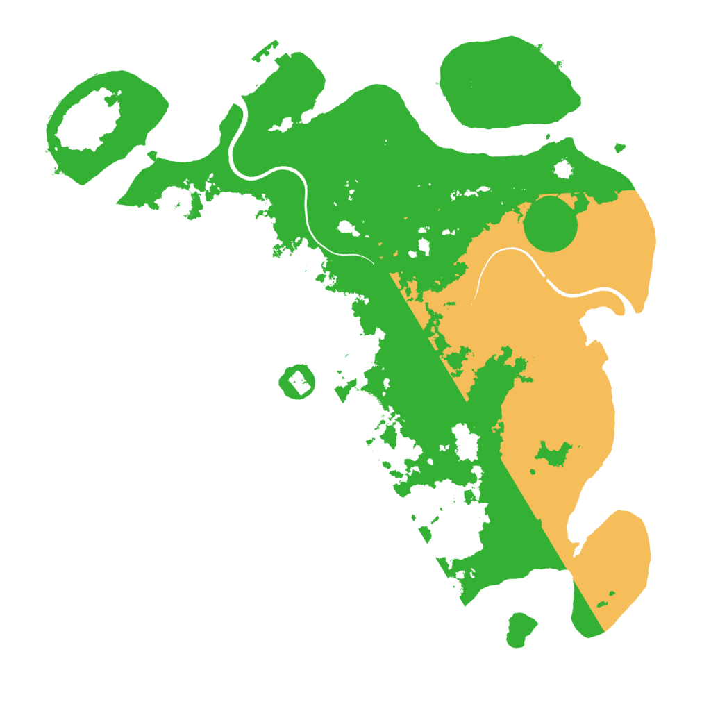 Biome Rust Map: Procedural Map, Size: 3500, Seed: 70834698