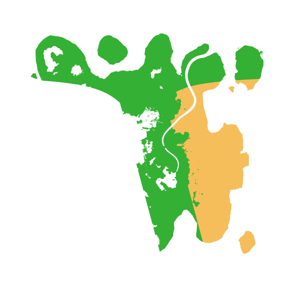 Biome Rust Map: Procedural Map, Size: 2500, Seed: 70990