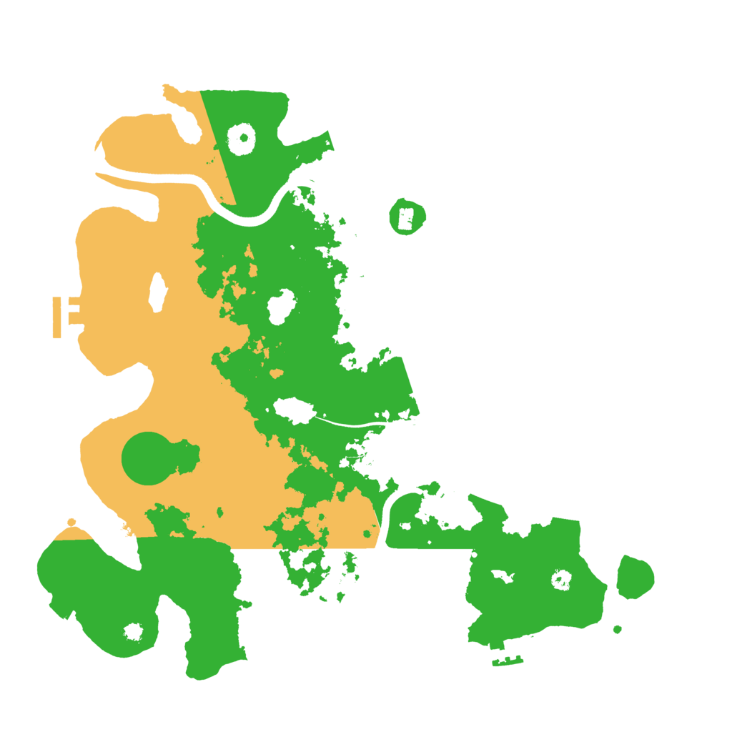 Biome Rust Map: Procedural Map, Size: 3600, Seed: 568296244