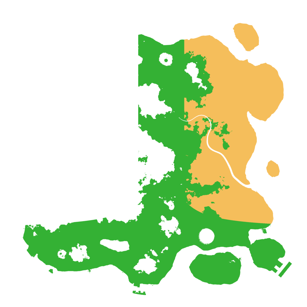 Biome Rust Map: Procedural Map, Size: 3500, Seed: 1136331119