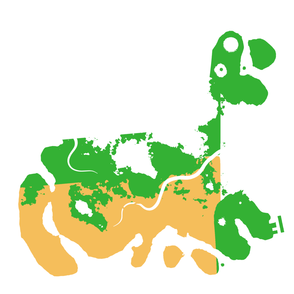 Biome Rust Map: Procedural Map, Size: 3500, Seed: 64656544