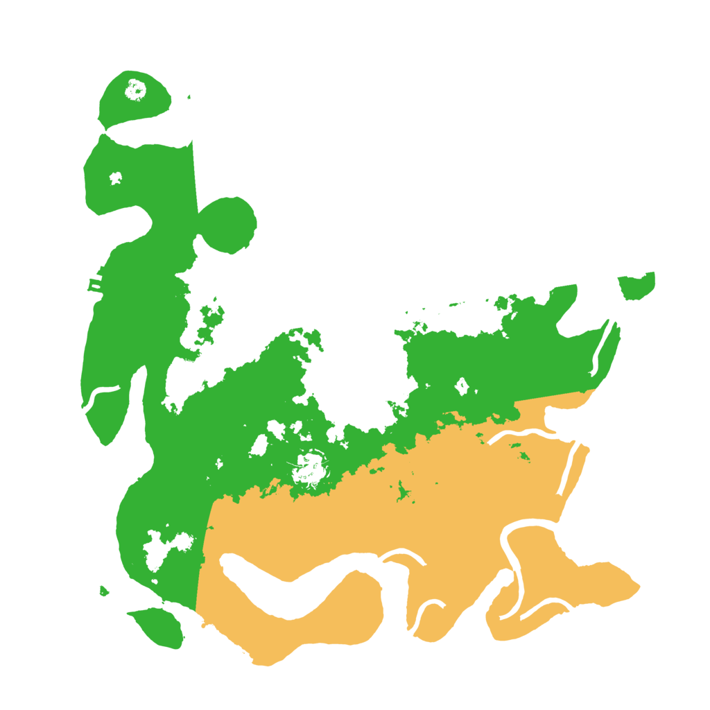 Biome Rust Map: Procedural Map, Size: 3500, Seed: 537332644