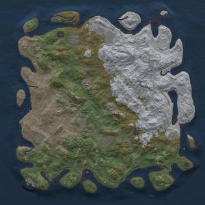 Thumbnail Rust Map: Procedural Map, Size: 4500, Seed: 1691218643, 20 Monuments