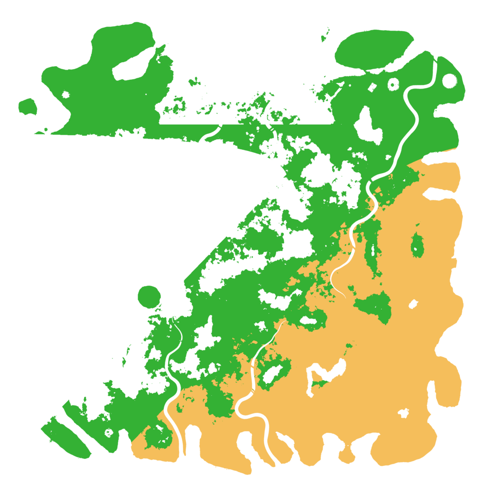 Biome Rust Map: Procedural Map, Size: 6000, Seed: 892173021