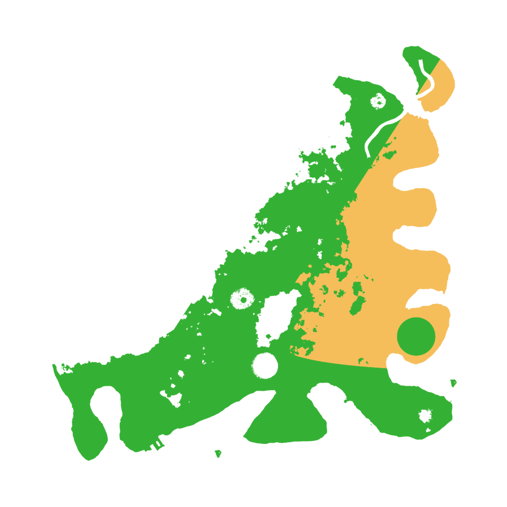 Biome Rust Map: Procedural Map, Size: 3500, Seed: 381591792