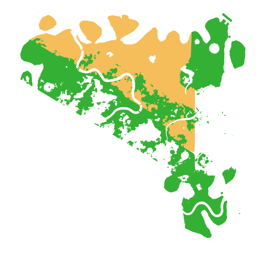 Biome Rust Map: Procedural Map, Size: 4500, Seed: 3287532