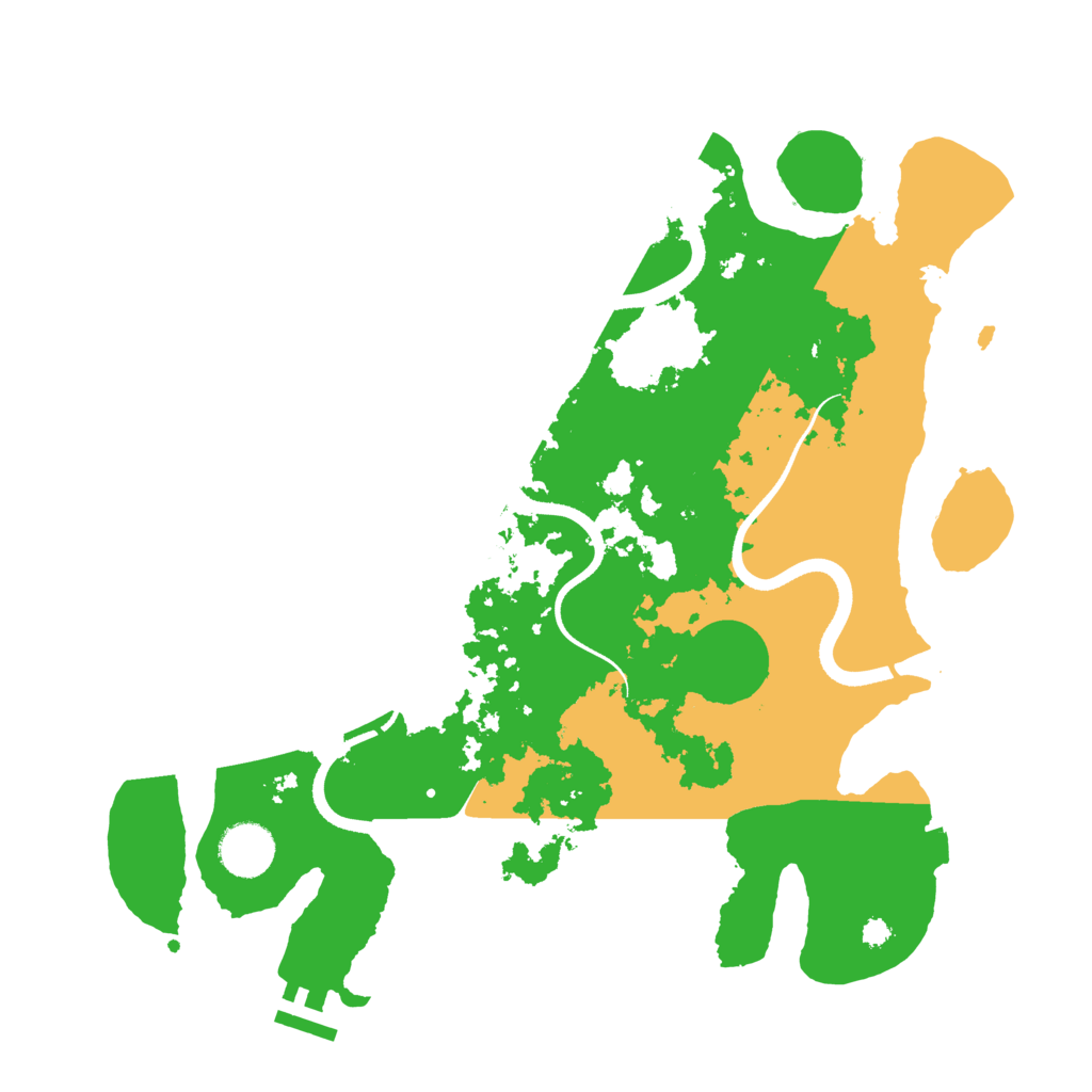 Biome Rust Map: Procedural Map, Size: 3500, Seed: 19179129