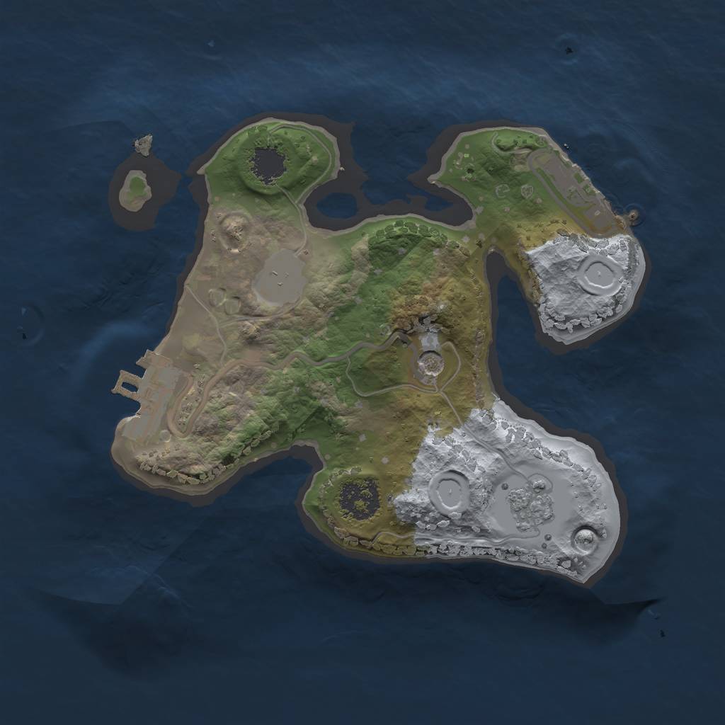 Rust Map: Procedural Map, Size: 1800, Seed: 162452749, 9 Monuments