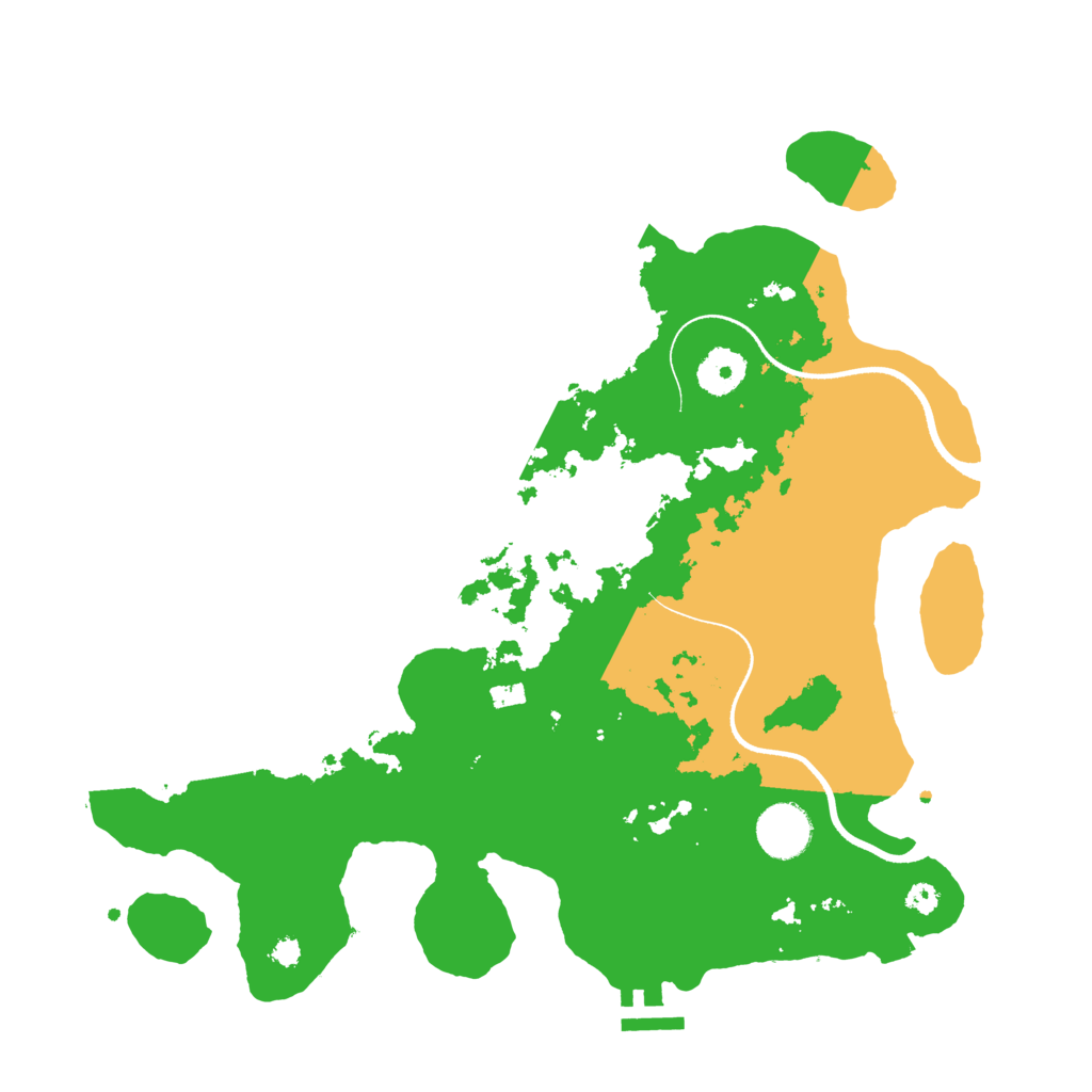 Biome Rust Map: Procedural Map, Size: 3500, Seed: 48889719