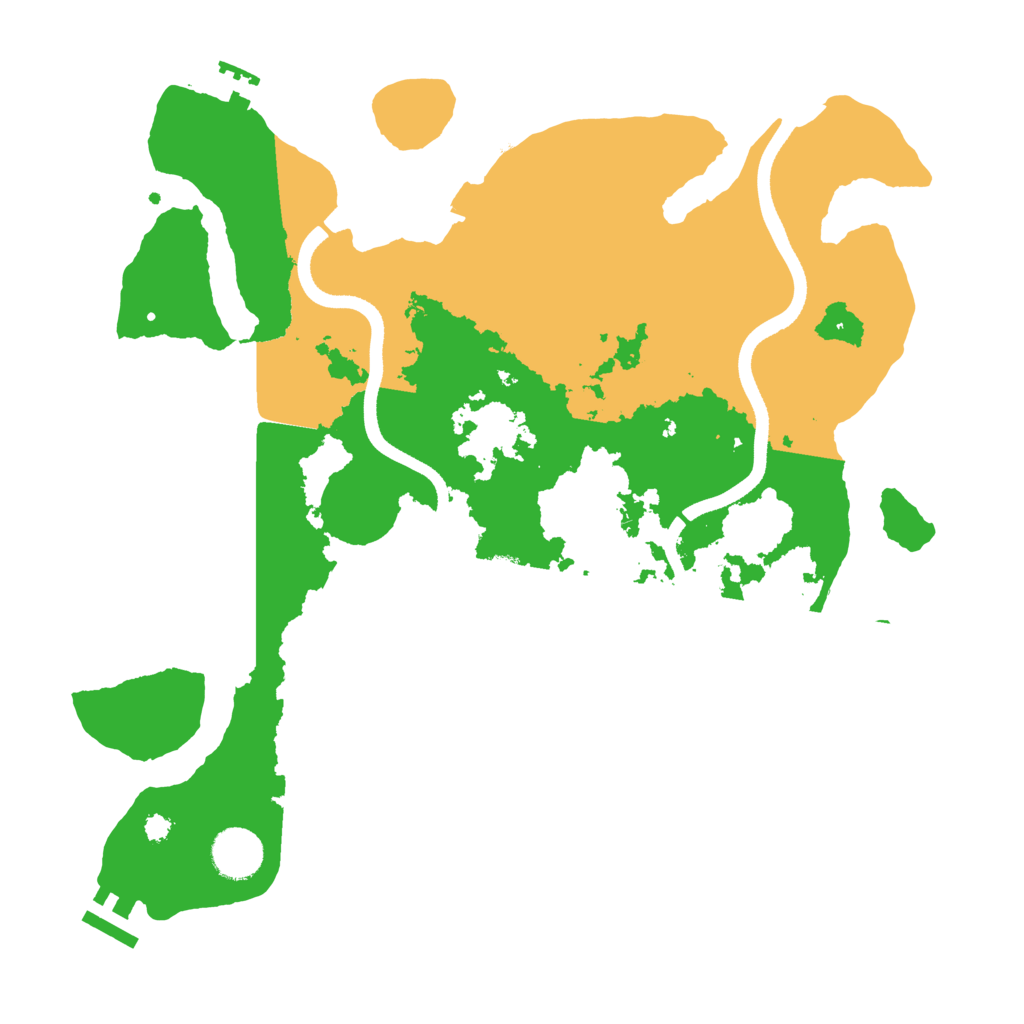 Biome Rust Map: Procedural Map, Size: 3500, Seed: 12342