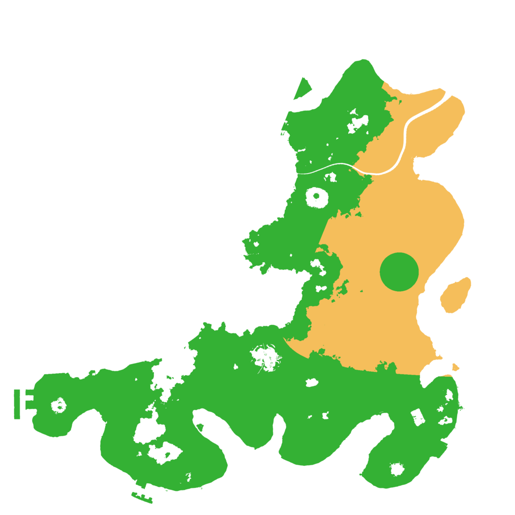 Biome Rust Map: Procedural Map, Size: 3500, Seed: 1648392