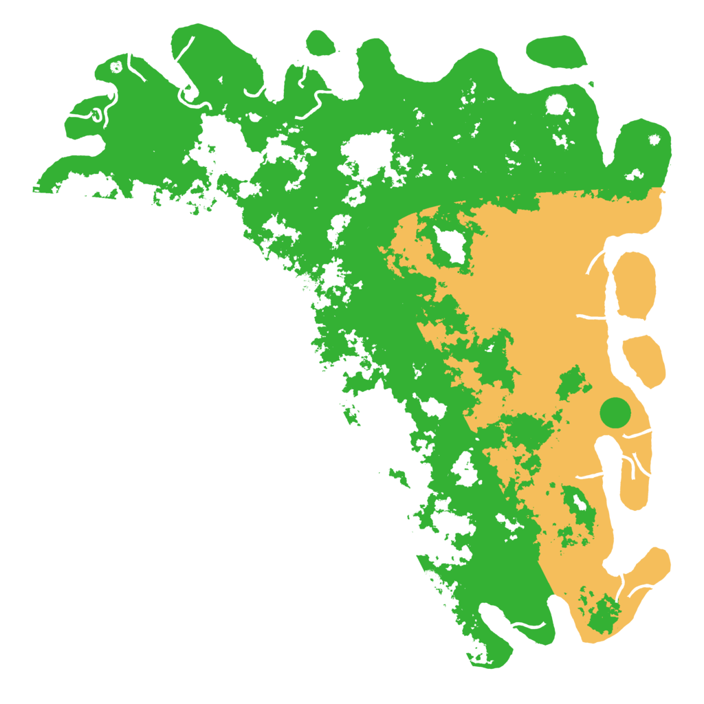 Biome Rust Map: Procedural Map, Size: 6000, Seed: 43645