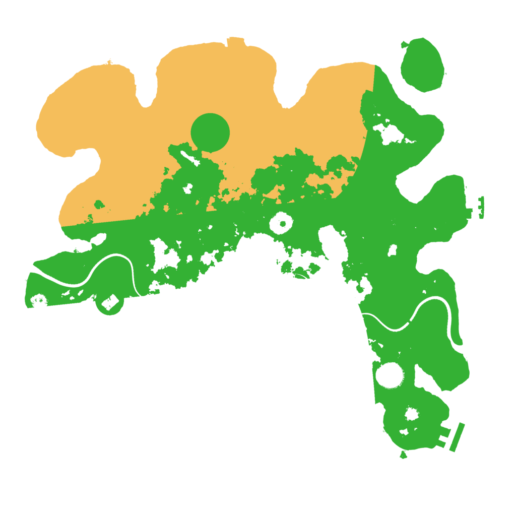 Biome Rust Map: Procedural Map, Size: 3500, Seed: 127841241