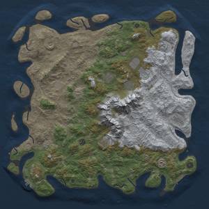 Thumbnail Rust Map: Procedural Map, Size: 5000, Seed: 265986535, 20 Monuments