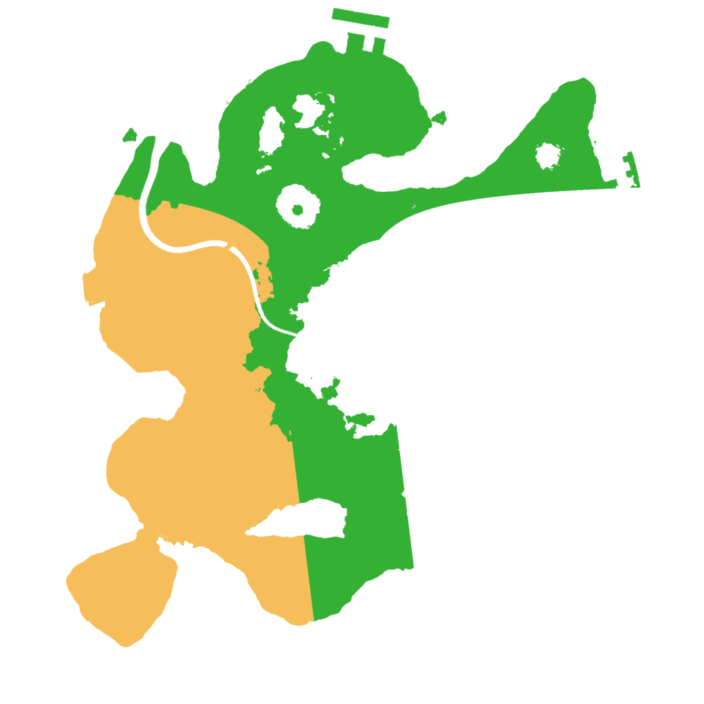 Biome Rust Map: Procedural Map, Size: 2500, Seed: 365165669