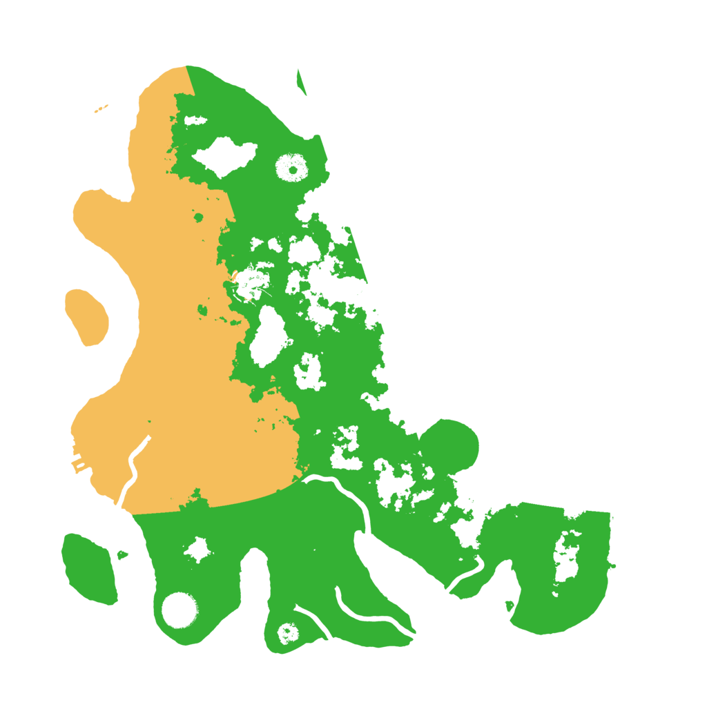 Biome Rust Map: Procedural Map, Size: 3500, Seed: 41419357