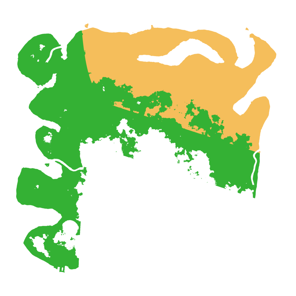 Biome Rust Map: Procedural Map, Size: 3500, Seed: 43639625