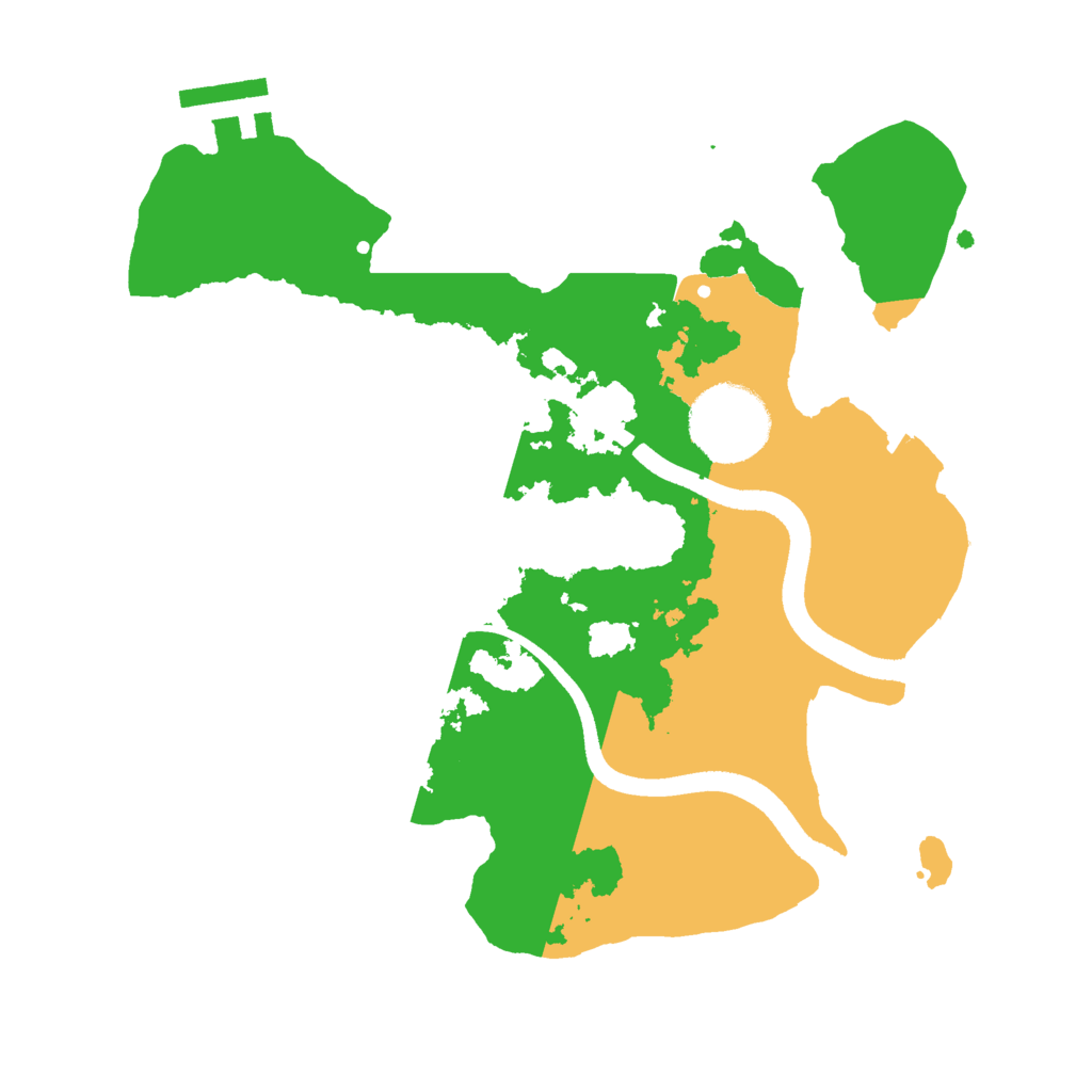 Biome Rust Map: Procedural Map, Size: 2500, Seed: 760128423