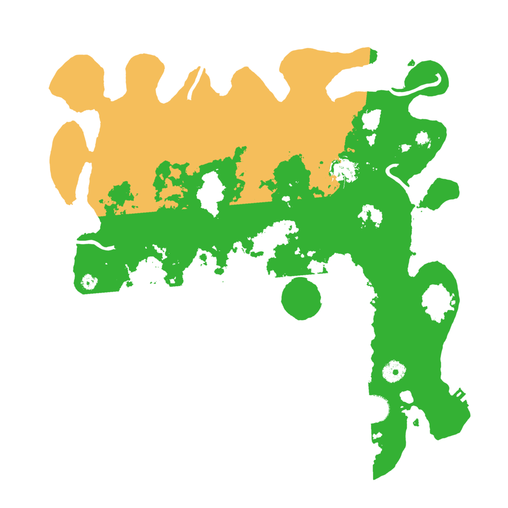 Biome Rust Map: Procedural Map, Size: 3500, Seed: 2140329358