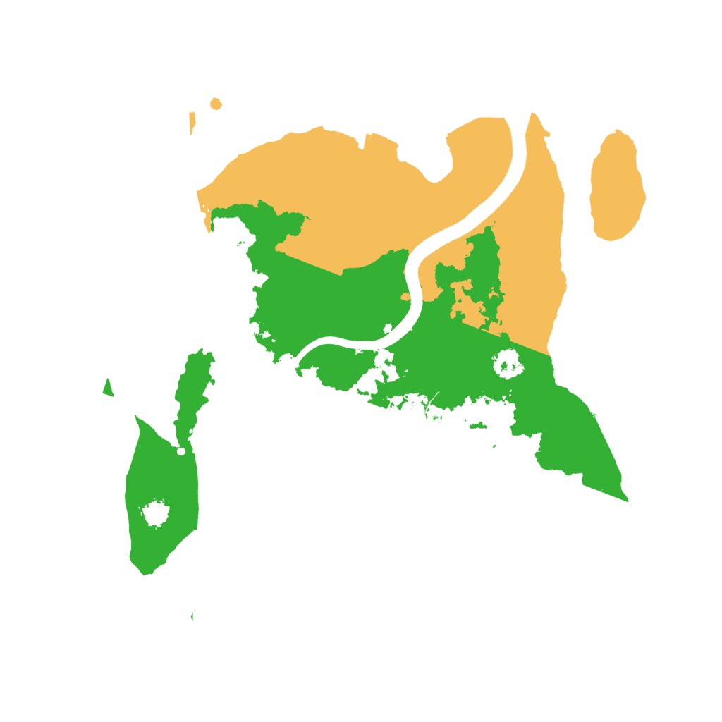 Biome Rust Map: Procedural Map, Size: 2500, Seed: 5464567