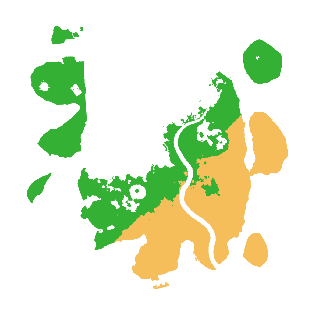 Biome Rust Map: Procedural Map, Size: 3000, Seed: 8675463