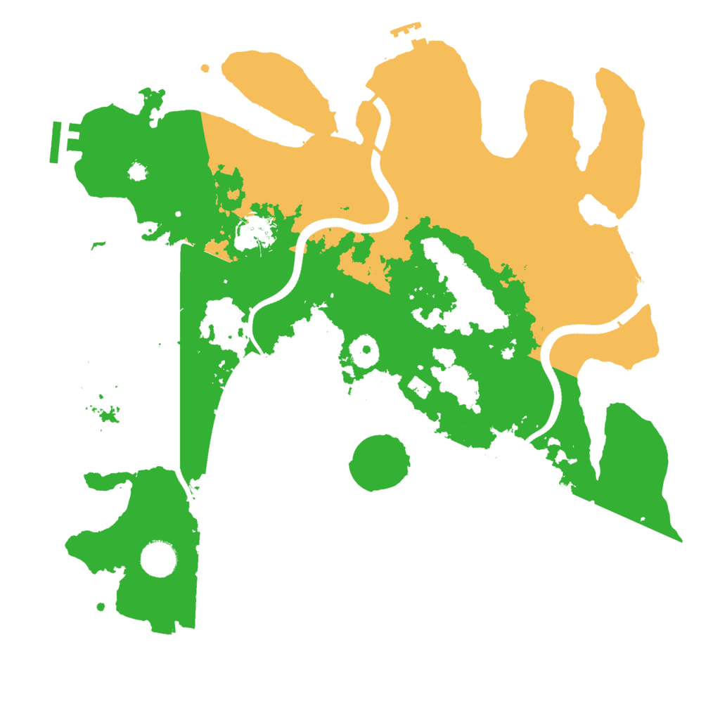 Biome Rust Map: Procedural Map, Size: 3500, Seed: 6526118