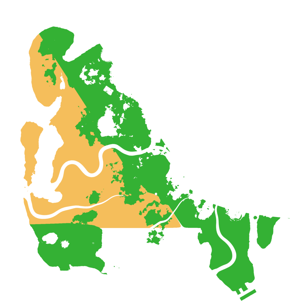 Biome Rust Map: Procedural Map, Size: 3500, Seed: 393146160