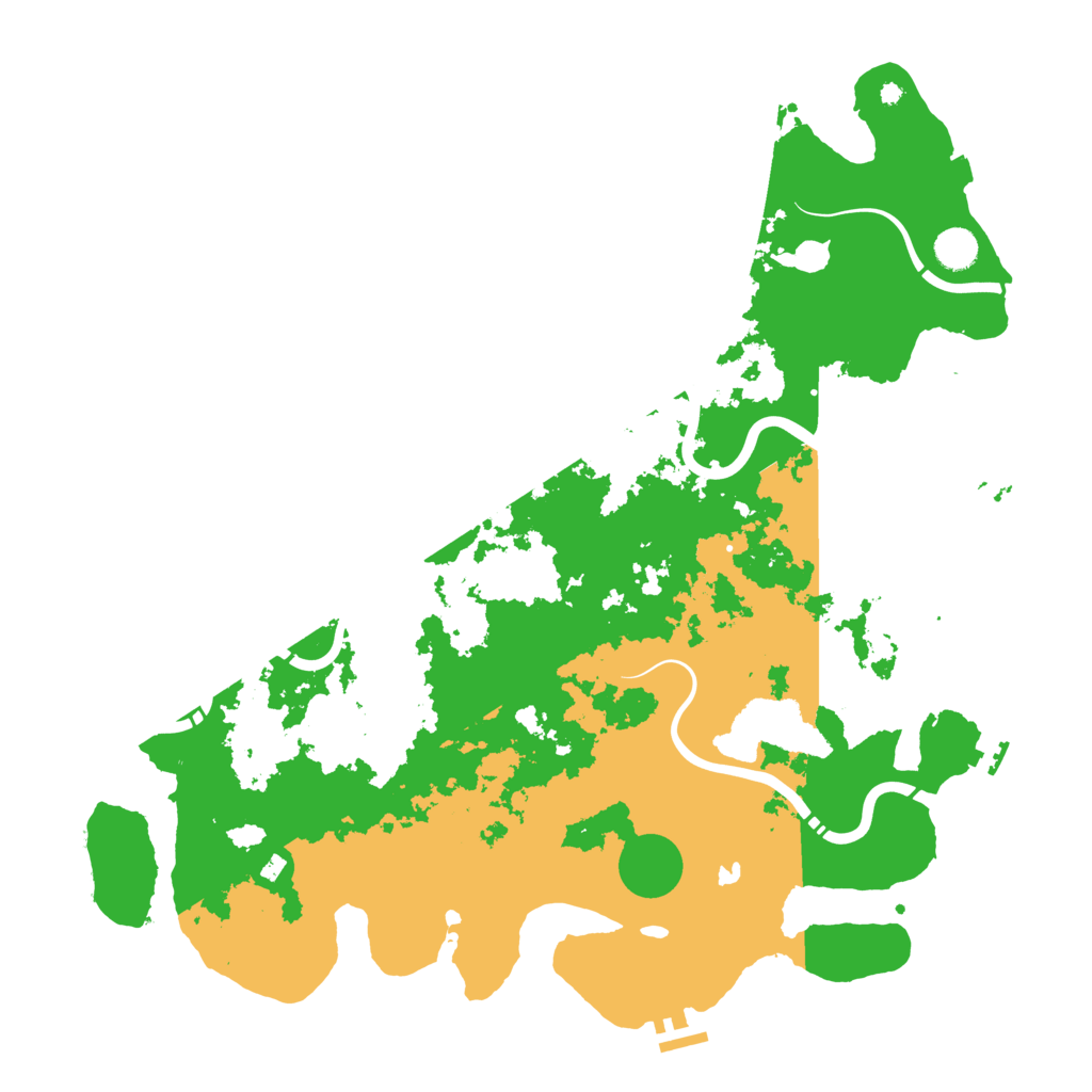 Biome Rust Map: Procedural Map, Size: 4500, Seed: 1741272203