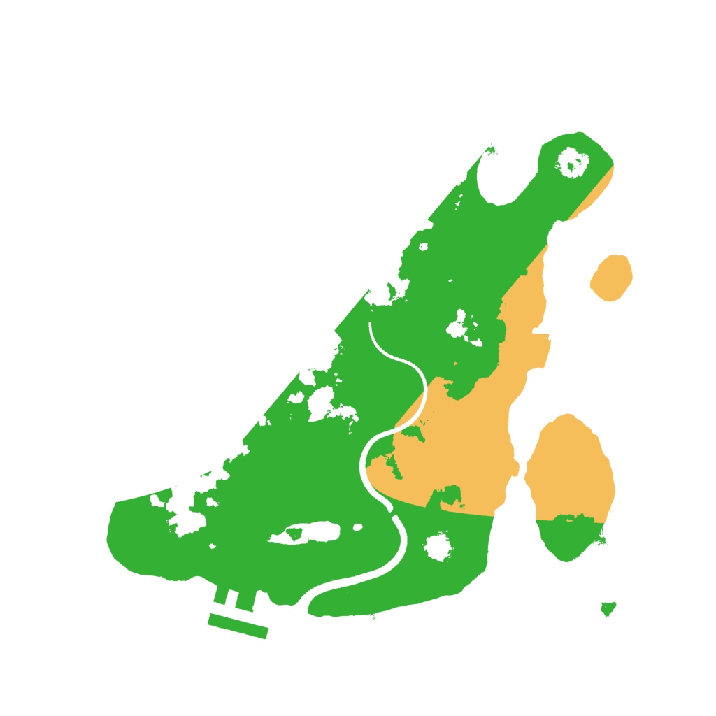 Biome Rust Map: Procedural Map, Size: 2400, Seed: 25516123