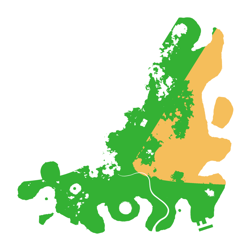Biome Rust Map: Procedural Map, Size: 3500, Seed: 14714291