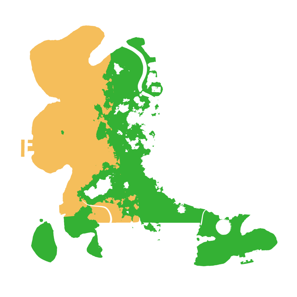 Biome Rust Map: Procedural Map, Size: 3500, Seed: 78774834