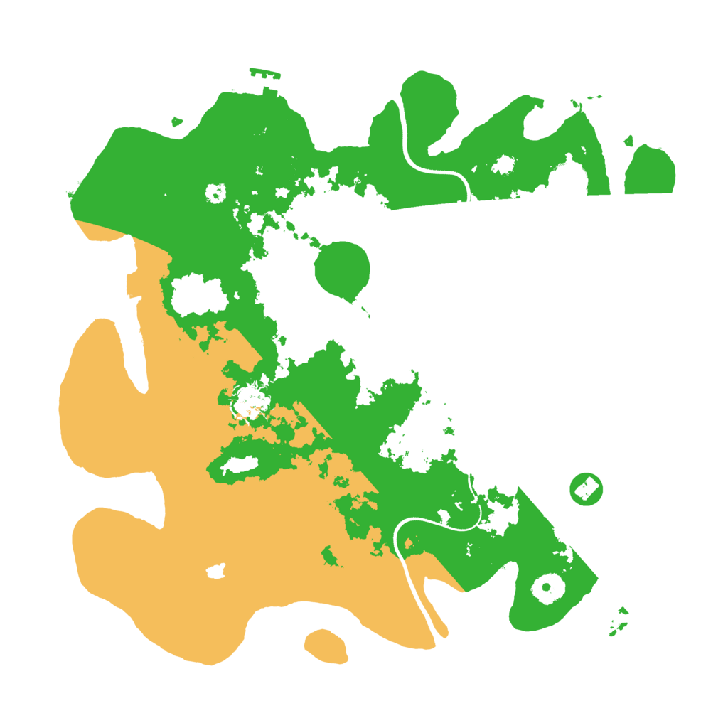 Biome Rust Map: Procedural Map, Size: 3500, Seed: 86577742