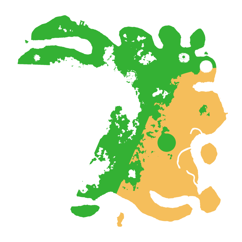 Biome Rust Map: Procedural Map, Size: 3500, Seed: 77050524