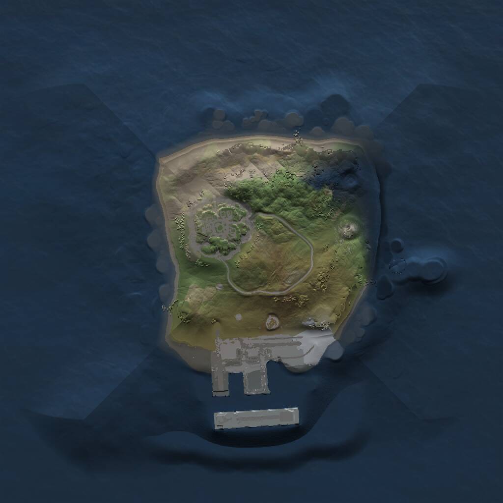 Rust Map: Procedural Map, Size: 1200, Seed: 1000000, 3 Monuments