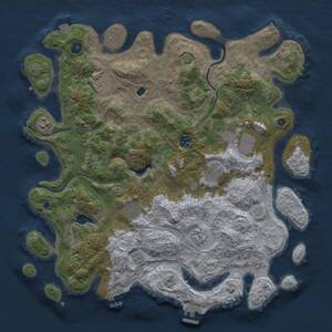 Thumbnail Rust Map: Procedural Map, Size: 4250, Seed: 2045685591, 14 Monuments
