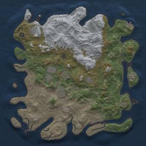 Thumbnail Rust Map: Procedural Map, Size: 4500, Seed: 790627038, 19 Monuments