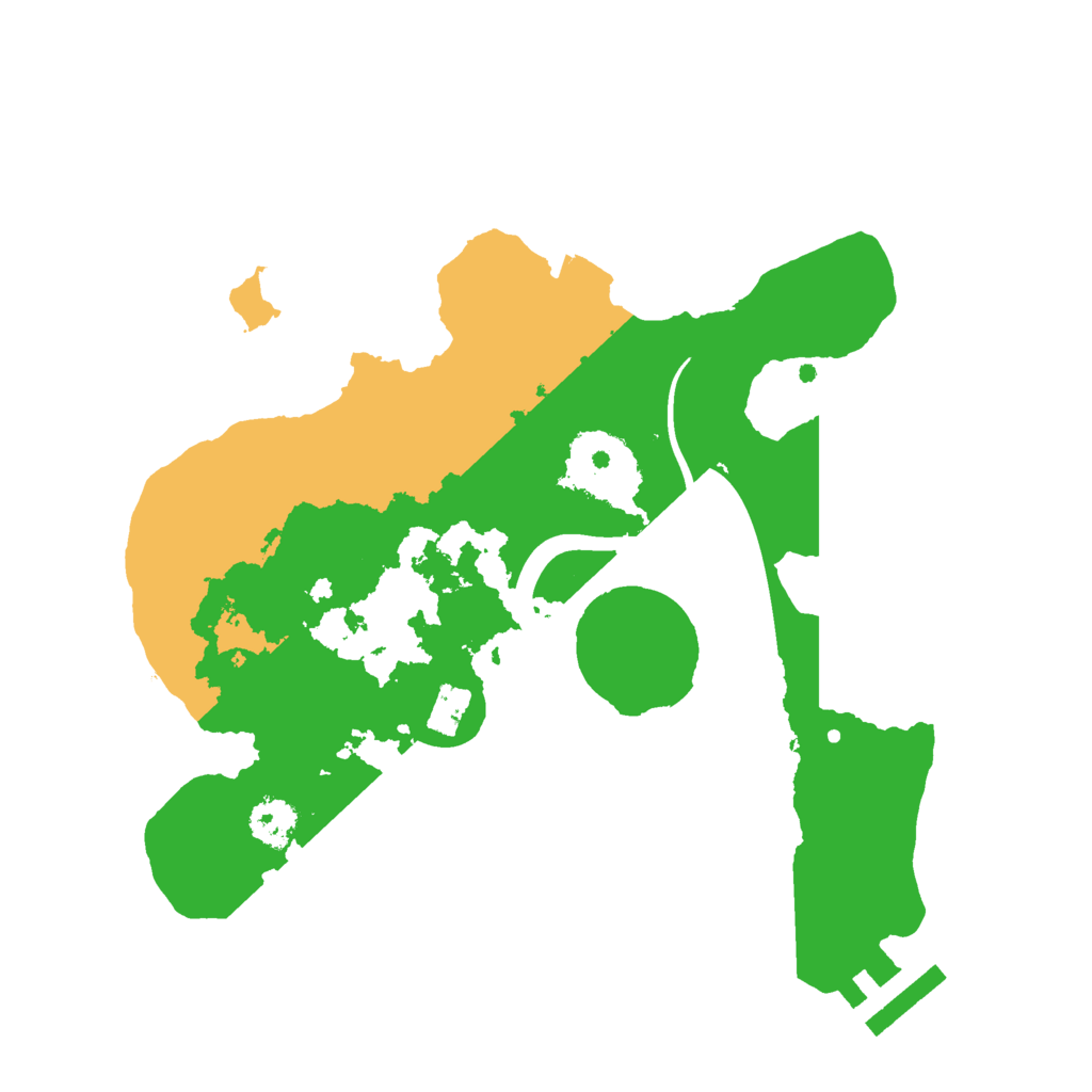 Biome Rust Map: Procedural Map, Size: 2400, Seed: 672261319