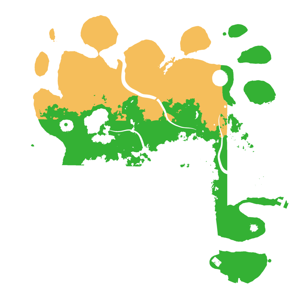 Biome Rust Map: Procedural Map, Size: 3500, Seed: 1635154