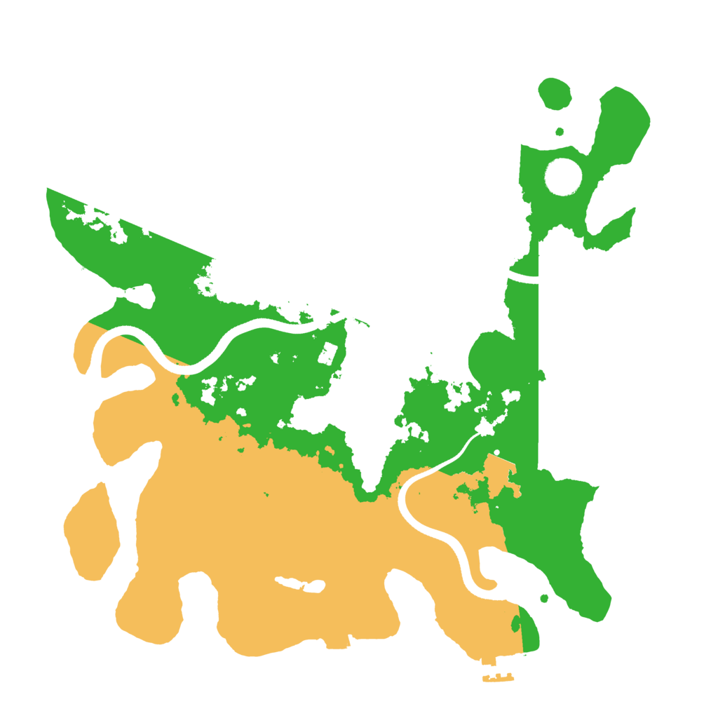 Biome Rust Map: Procedural Map, Size: 3500, Seed: 293321478